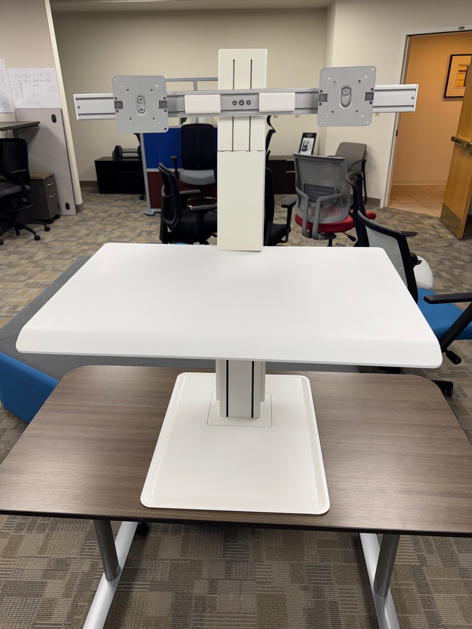 sit to stand desk humanscale used office furniture